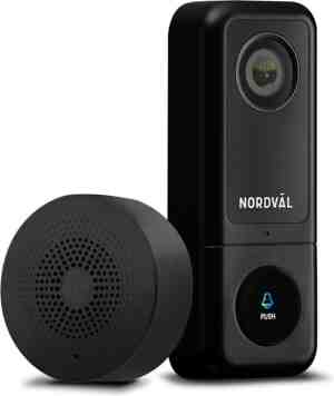 Foto: Nordvl sh105 slimme video deurbel met 2k camera wifi 64gb sd kaart chime