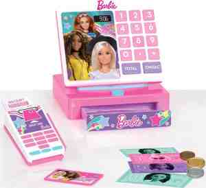 Foto: Barbie speelgoed kassa met bankkaart scanner kassa barbie speelgoed