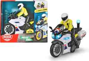 Foto: Dickie toys politie motor   nederlandse versie   17 cm   licht geluid   speelgoedvoertuig