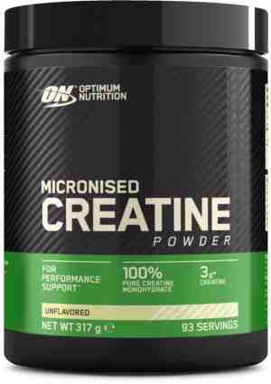 Foto: Optimum nutrition micronized creatine powder   creatine poeder   creatine monohydraat   1 pot   317 gram 88 doseringen