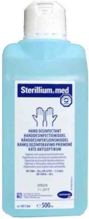 Foto: Handdesinfectie sterillium 500 ml desinfectant hygine reiniging wordt gebruikt in ziekenhuizen