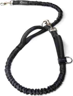 Foto: Canicross looplijn hond voor hardlopen   elastische handsfree hondenriem   hardloopriem honden trainingslijn   leiband   dog leash   150210cm   zwart