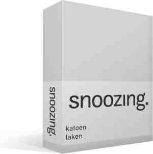 Foto: Snoozing   laken   katoen   lits jumeaux   280x300 cm   grijs