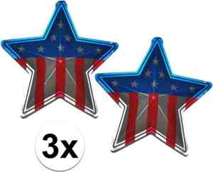 Foto: 3x wand decoraties usa 45 cm amerika versiering