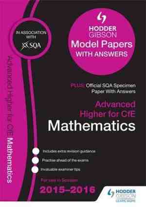 Foto: Advanced higher mathematics 2015 16 sqa specimen and hodder gibson model papers