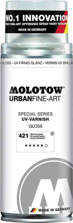 Foto: Molotow urban fine art acryl 400ml matte vernis canvas textiel metaal hout glas etc 