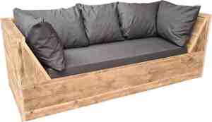 Foto: Wood4you loungebank phoenix steigerhout 200lx70hx80d cm plof