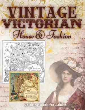 Foto: Vintage victorian house fashion coloring book for adults
