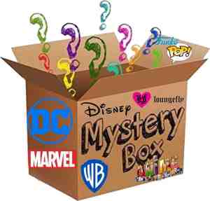 Foto: Geek mysterie box funko disney marvel dc comics warner bross loungefly