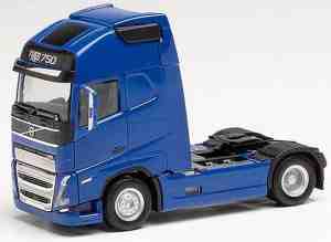 Foto: Herpa volvo vrachtwagen fh 16 gl xl ex blauw 1 87