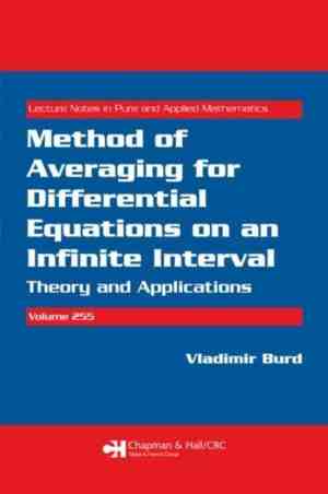 Foto: Lecture notes in pure and applied mathematics  method of averaging for differential equations on an infinite interval
