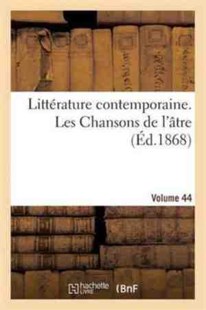 Foto: Litterature littrature contemporaine les chansons de latre volume 44