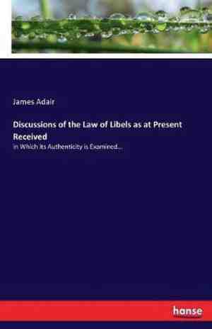 Foto: Discussions of the law of libels as at present received