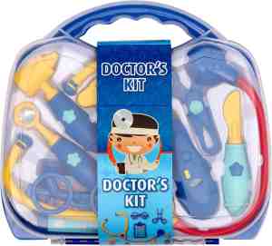 Foto: Simplespecials dokterskoffer 10 delig kinderspeelgoed doktersset rollenspel verpleger doctor s kit 10 stuks blauw