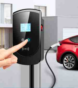 Foto: Laadpaal volvo s60 t8 phev polestar max 11kw met display 8m kabel en rfid