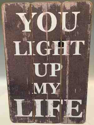 Foto: Wandbord you light up my life