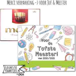 Foto: Kaartkadootje merci juf meester no 07 merci chocolade tofste meester school gerei leukstekaartjes nl by xmar