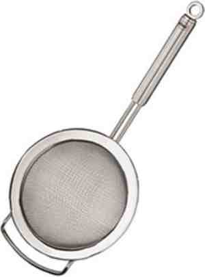 Foto: Rsle keukenzeef met ronde handgreep   12 cm   zilver