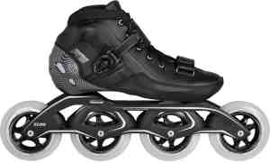 Foto: Powerslide powerslide r2 100 inlineskates maat 44 unisex zwart wit