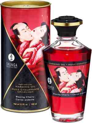 Foto: Shunga   verwarmende olie   om van het lichaam te likken   blazing cherry