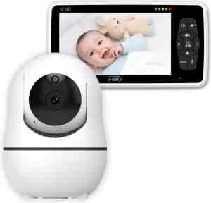 Foto: B care babyfoon met camera   5 0 inch scherm   uitbreidbaar tot 4 cameras   zonder wifi en app   baby monitor   baby camera