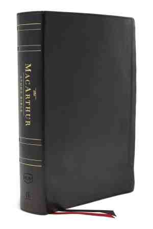 Foto: Nkjv macarthur study bible 2nd edition genuine leather black thumb indexed comfort print