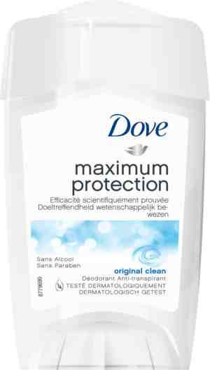 Foto: Dove maximum protection original clean anti  transpirant deodorant stick   45 ml