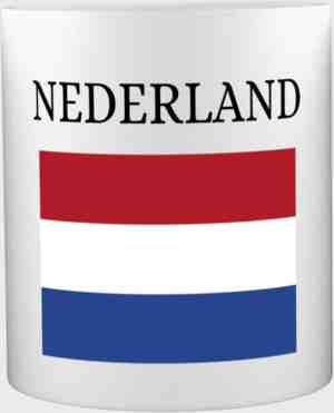 Foto: Akyol nederland mok met opdruk amsterdam toeristen nederlanders rood wit blauw holland cadeau kado 350 ml inhoud