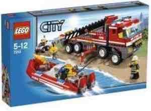 Foto: Lego city off road brandweerwagen en brandweerboot   7213