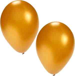 Foto: Bellatio decorations ballonnen   15 stuks   goud   27 cm   verjaardag