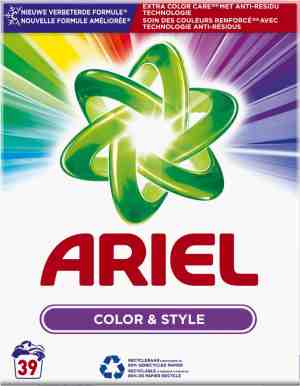 Foto: Ariel waspoeder kleur en stijl 2 5 kg 39 wasbeurten 