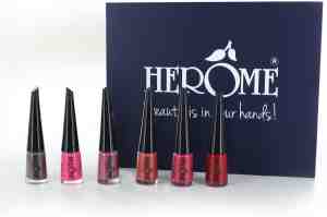 Foto: Herome take away nail colours set bestsellers edition 6 unieke nagellak kleuren inclusief reis mini nagelvijl