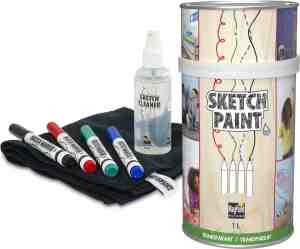 Foto: Magpaint sketchpaint transparant glans 1l 8m sketchkit