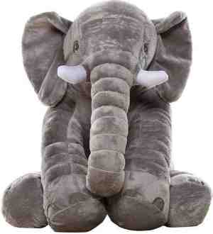 Foto: Mikamax olifant knuffel xl   olifant kussen grote knuffel   baby cadeau   orgineel pluche   65cm