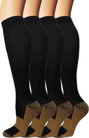Foto: 2 paar compressiekousen voor hardlopen compressie sokken steunkousen voor dames en heren maat 41 46