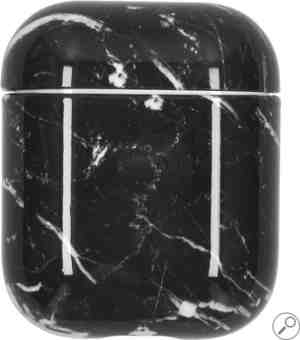 Foto: Airpods marmer case cover   beschermhoes   zwart   geschikt voor apple airpods