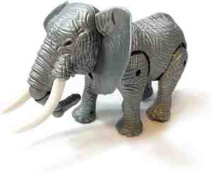 Foto: Olifant speelgoed   kan lopen en olifanten geluiden maken   met bewegende staart   interactieve elephant 27cm incl  batterijen