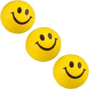 Foto: Banzaa emoji stressbal 3 stuks smiley soft density reduceren van stress geel