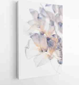 Foto: Onlinecanvas schilderij witte bloemblaadjes art verticaal vertical multicolor 50 x 40 cm