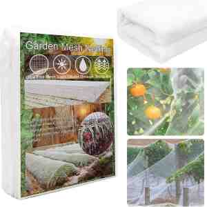 Foto: Sunshine smile groentenet 3 m x 4 m insectenwerend net tuinnet vijvernet grofmazig grove mazig bescherming van groenten tuinnet vogelbeschermingsnet insectennet