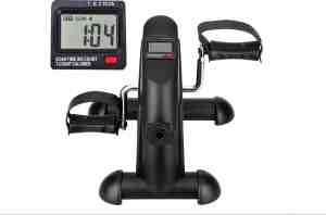 Foto: Wow shop mini fiets pedaaltrainer hometrainer bewegingstrainer arm en beentrainer fiets fitnessapparaat met lcd monitor instelbare weerstand home fiets trainingsapparaat voor thuis en op kantoor