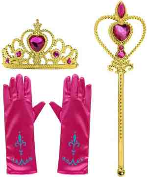 Foto: Het betere merk   voor bij je prinsessenjurk meisje   prinsessen speelgoed meisje   prinsessen accessoireset   kroon   toverstaf  verkleedkleren meisje