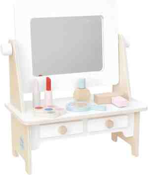 Foto: Petite am lie kaptafel kinderen hout met spiegel speelgoed make up tafel inc 7 accessoires h 39x b 32x d 17 cm onmisbaar op meisjes kinderkamer
