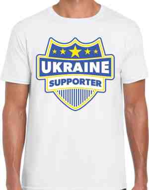 Foto: Ukraine supporter schild t shirt wit voor heren oekraine landen t shirt kleding ek wk olympische spelen outfit l