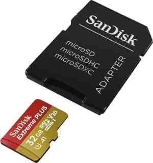 Foto: Sandisk micro sd geheugenkaart msd ext plus 32gb