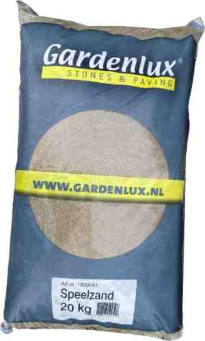 Foto: Gardenlux speelzand zandbakzand zand voor zandbak gecertificeerd zak 20kg