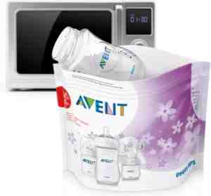 Foto: Philips avent   microgolf sterilisatie zakjes   snel steriliseren   5 stuks