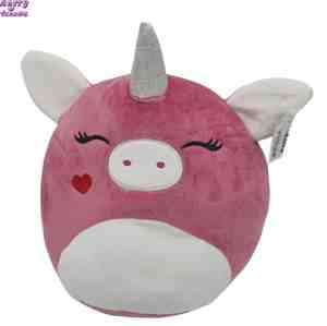 Foto: Happy trendz squish knuffel kussen pluche 23 cm groot roze kleur unicorn pink kawaii squishy pillow 2023 hype must have plushe fluffy super zacht