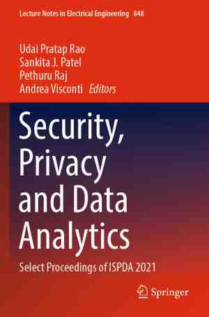 Foto: Lecture notes in electrical engineering security privacy and data analytics