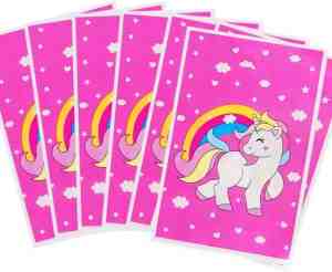Foto: Uitdeelzakjes unicorn 10 stuks traktatie zakjes voor uitdeelcadeautjes kinderfeestje kinderen cadeau verjaardagen roze eenhoorn